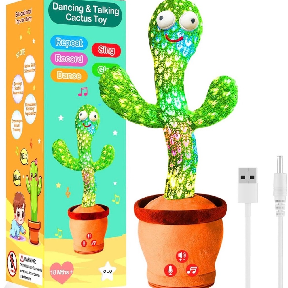 Dancing & Talking Cactus Toy - Green